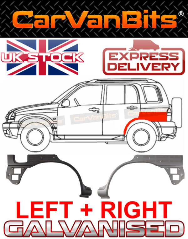 For Suzuki Grand Vitara Ft Gt 97 05 Rear Wheel Arch Repair Body Outer Panel Pair 374179510106