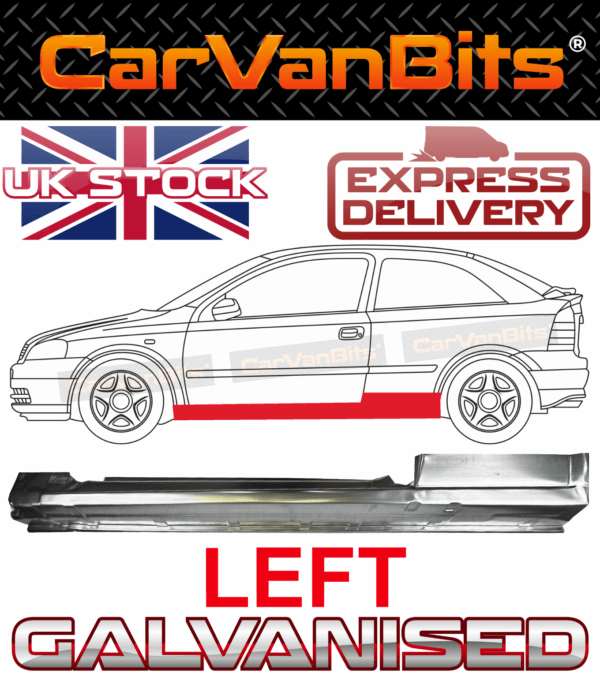 For Vauxhall Astra G 98 09 3 Door Full Sill Repair Body Rust Outer Panel Left 375336963386