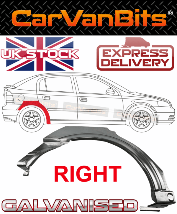 For Vauxhall Astra G 98 09 Saloon Rear Wheel Arch Repair Body Outer Panel Right 375339123946