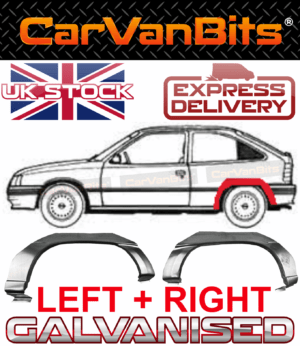 For Vauxhall Kadett E 3 Door 84 93 Rear Wheel Arch Repair Wing Fender Panel Pair 375336008156