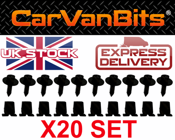 For Vauxhall Zafira A B 99 12 Undertray Under Engine Cover Clip Kit Fixing Clips 375424749166