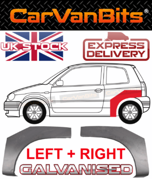 For Volkswagen Vw Lupo Seat Arosa 98 05 Rear Wheel Arch Repair Body Panel Pair 375180683116