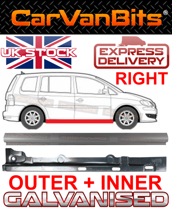 For Volkswagen Vw Touran 2003 2010 Sill Repair Body Panel Outer Inner Right 375750135476