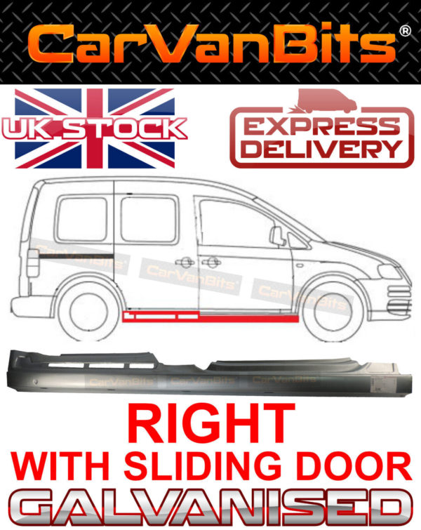 For Vw Caddy Iii 2k 04 10 Full Sill Repair Body Rust Panel With Sliding Door 373720243596