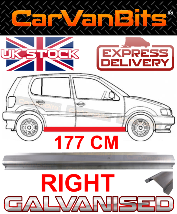 For Vw Polo 6n2 Hb 3 5 Door 99 01 Sill Repair Body Rust Outer Panel Right 374505465046