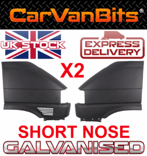 For Vw T4 Transporter 96 03 Front Repair Panel Fender Wing Short Nose Pair 375184960676