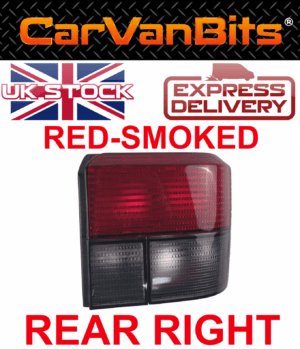 For Vw Transporter T4 90 03 Rear Back Tail Corner Light Lamp Red Smoked Right 375225908356