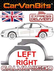 For Alfa Romeo 156 97 05 Saloon Rear Wheel Arch Repair Panel Fender Pair 374120346757
