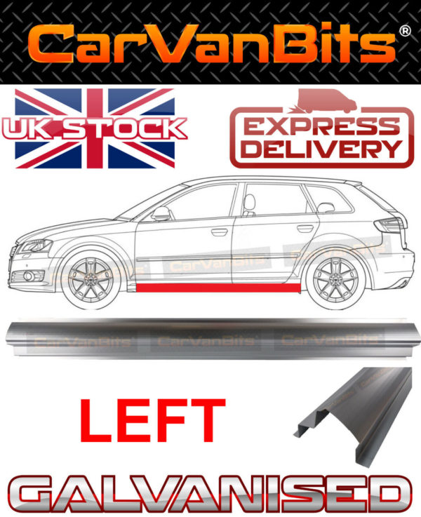 For Audi A3 8p 03 12 35 Door Sill Repair Body Rust Outer Panel Left 373993006407