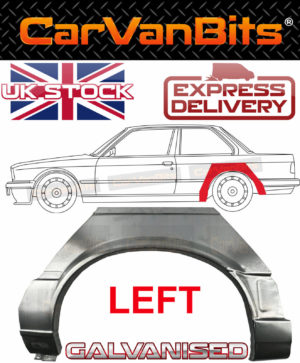 For Bmw 3 E30 87 94 2 Door Coupe Rear Wheel Arch Repair Body Rust Wing Panel Lef 374951535847