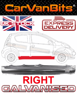 For Citroen C1 Peugeot 107 05 12 5d Full Sill Repair Body Rust Panel Outer Right 375241558707