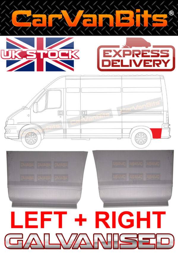 For Ducato Boxer Relay Jumper 94 06 Behind Rear Wheel Arch Repair Body Panel X2 374226197047