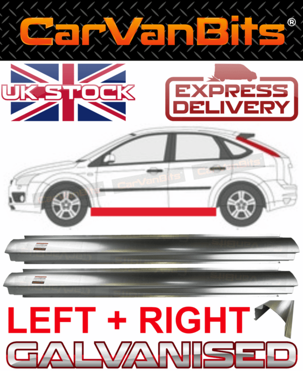 For Ford Focus 2 Mk2 Ii 03 10 Sill Repair Body Rust Outer Panel Pair 375008014347