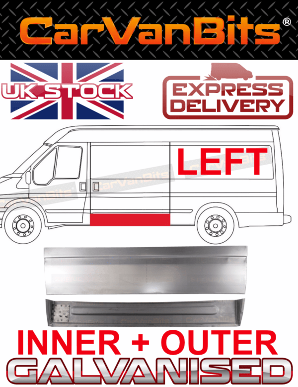 For Ford Transit 00 13 Mwb Lwb Xlwb Side Sliding Door Inner Outer Repair Panel L 375277118927