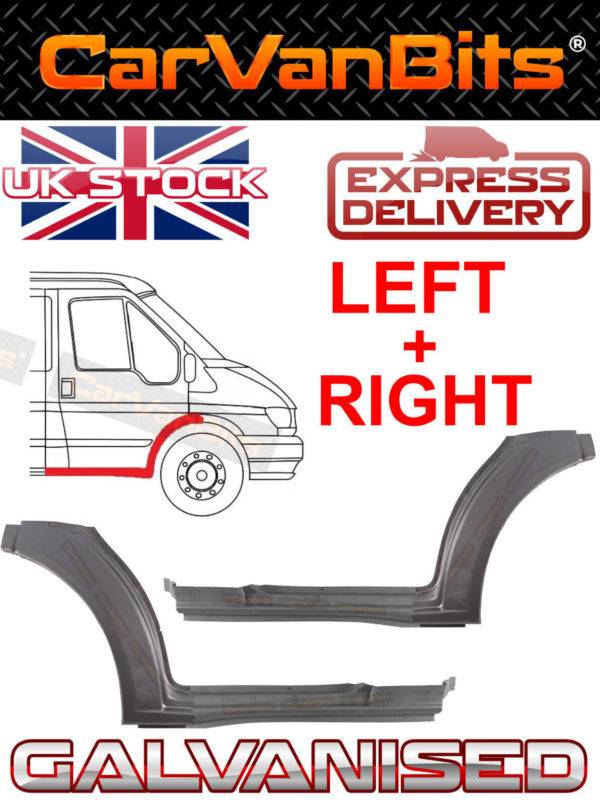 For Ford Transit Mk6 Mk7 00 13 Front Wheel Arch Wing Door Sill Repair Panel Pair 375199111927