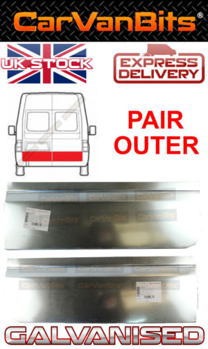 For Ford Transit Mk6 Mk7 00 13 Rear Door Lower Repair Rust Panel Skin Outer Pair 373831716707