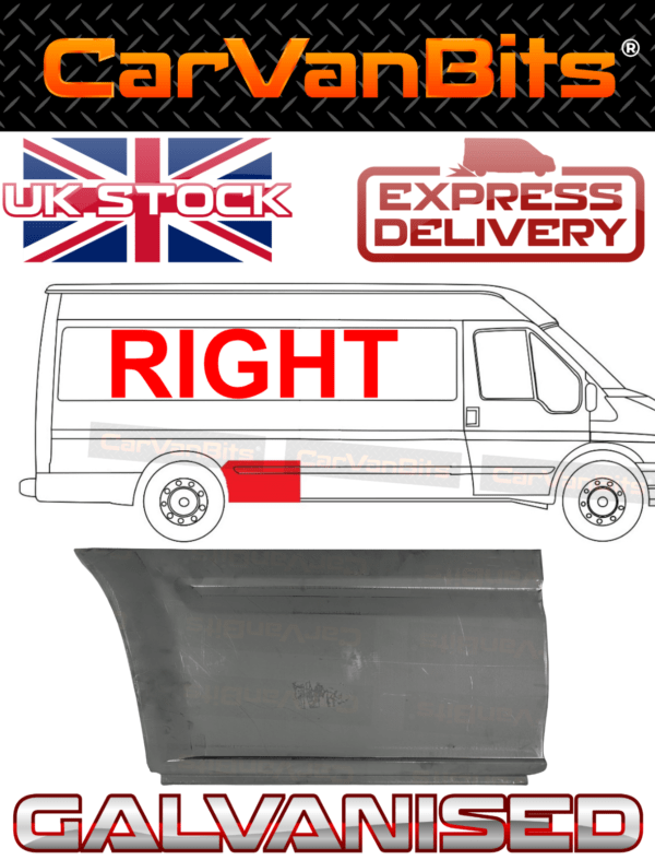 For Ford Transit Mk6 Mk7 00 14 Rear Wheel Arch Side Body Repair Panel Sill Right 375643941397