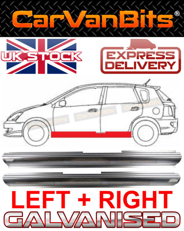 For Honda Civic Vii Ep Eu Ev 5 Door 01 05 Sill Repair Body Rust Panel Pair 373742840737