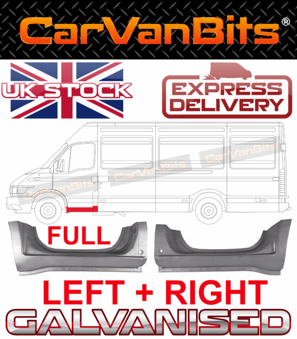 For Iveco Daily 98 14 Swb Mwb Lwb Full Under Front Door Sill Repair Panel Pair 375181977187