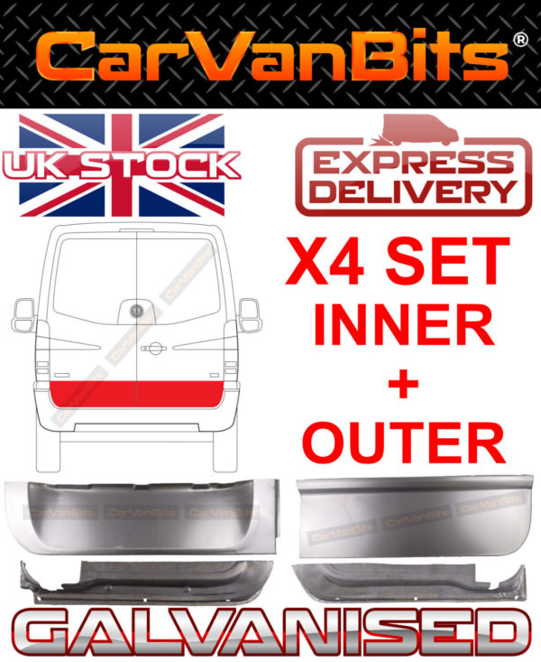 For Mercedes Sprinter Vw Crafter 06 18 Rear Door Skin Repair Body Panel Sill X4 373723902147