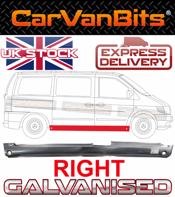 For Mercedes Vito 638 W638 96 03 Full Sill Repair Panel Under Front Sliding Door 375202762607