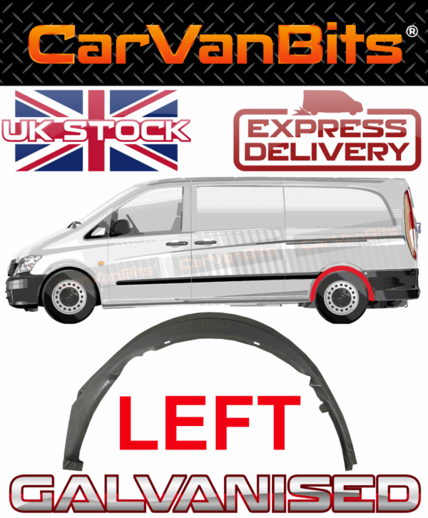 For Mercedes Vito Viano W639 Swb Lwb 03 10 Rear Inner Wheel Arch Repair Panel Ns 375374400907