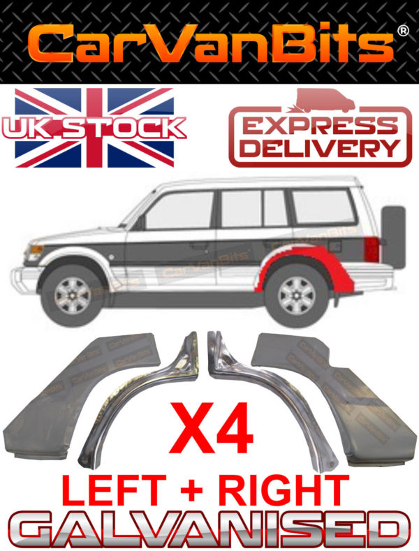 For Mitsubishi Pajero 2 91 99 5 Door Rear Wheel Arch Wing Repair Body Panel Set 374409355537