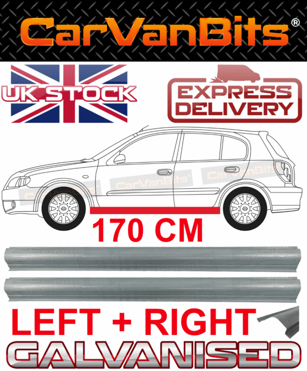 For Nissan Almera N16 35 Door 00 07 Sill Repair Body Rust Outer Panel Pair 375302677097