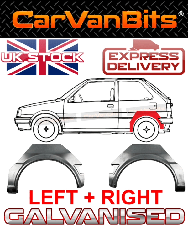 For Nissan Micra K10 3 Door 82 92 Rear Wheel Arch Repair Body Rust Panel Pair 375515198947