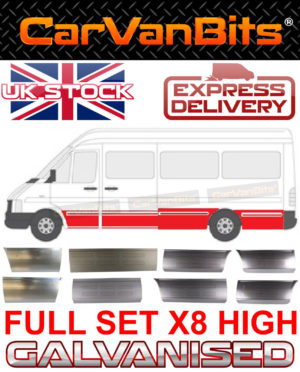 For Sprinter Or Vw Lt 95 06 Lwb High Door Body Repair Sill Outer Panel Set Of 8 374151255437