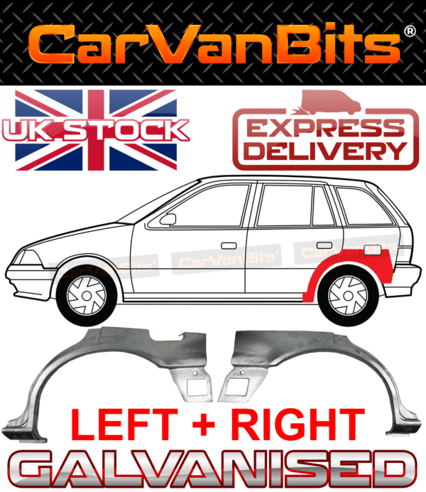 For Suzuki Swift 5 Door 88 05 Rear Wheel Arch Repair Body Rust Panel Pair 375648002187