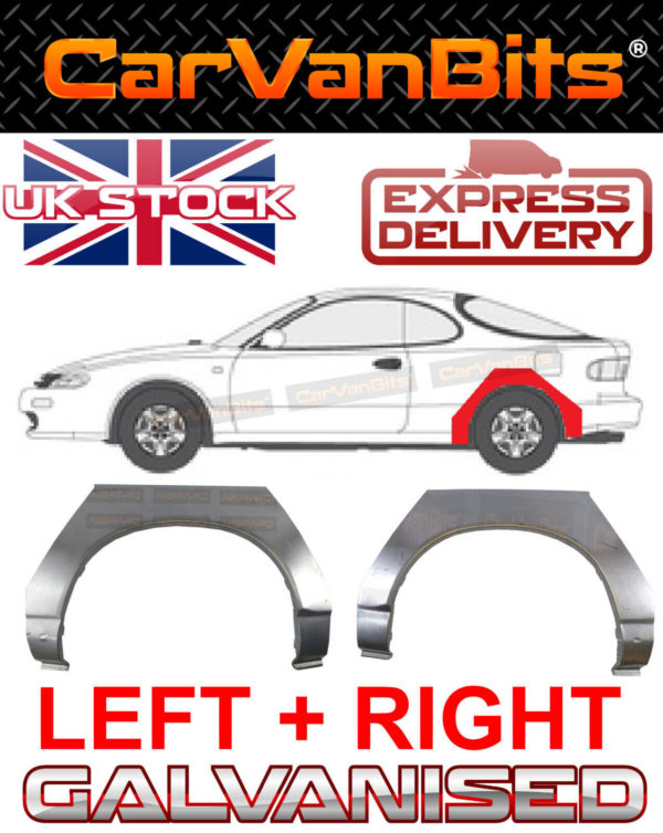 For Toyota Celica T16 2d 85 89 Rear Wheel Arch Repair Body Rust Outer Panel Pair 374387008837