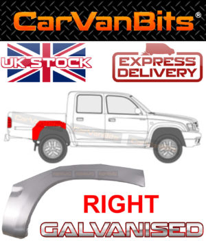 For Toyota Hilux N60 01 05 Rear Wheel Arch Repair Body Rust Outer Panel Right 374259915737