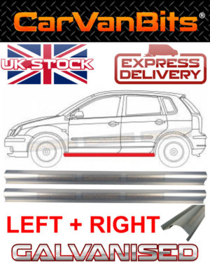 For Vw Polo 9n 01 09 Sill Repair Body Rust Outer Panel Galvanised Pair 373196427647