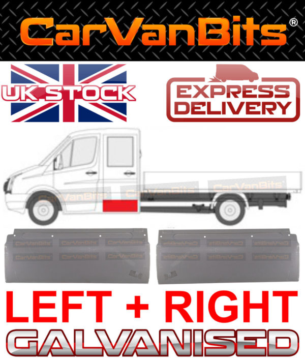 Mercedes Sprinter Vw Crafter 06 Double Crew Cab Rear Door Repair Panel Pair 374112508607