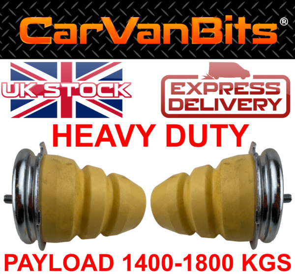 Universal Van Rear Suspension Leaf Spring Bump Stop Rubber Buffer Pair 375597702057