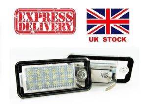 For Audi 18 Led Number Plate Light Reg Q7 A4 A3 B6 B7 Tdi Quattro Pure White 373031193658