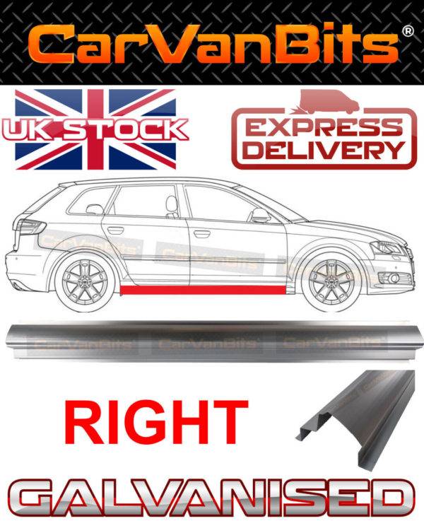 For Audi A3 8p 03 12 35 Door Sill Repair Body Rust Outer Panel Galvanised Right 375711199278