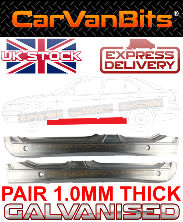 For Bmw 3 E36 90 00 Saloon Estate Full Sill Repair Body Panel Klokkerholm Brand 373795166538