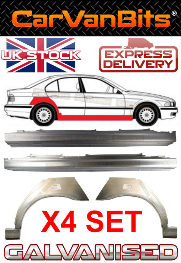 For Bmw 5 E39 96 04 Saloon Estate Rear Wheel Arch Full Sill Repair Rust Panel X4 373816169938