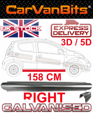 For Citroen C1 Peugeot 107 05 14 3d 5d Sill Repair Body Rust Panel Outer Right 375631258478