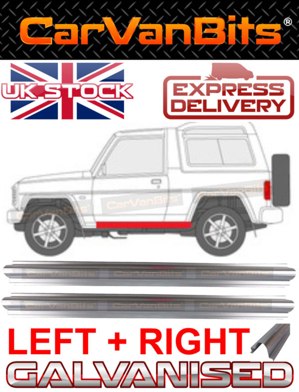 For Daihatsu Rocky Fourtrak F7 F8 85 01 Sill Repair Body Rust Outer Panel Pair 373981243868