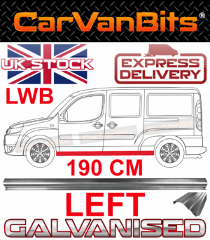 For Fiat Doblo Lwb 2001 2010 Sill Repair Body Rust Outer Panel 190 Cm Left 375631624908