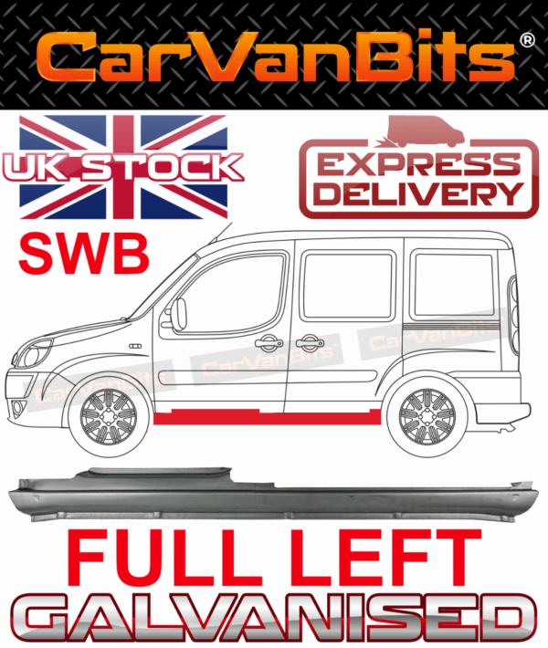 For Fiat Doblo Swb 2001 2010 Full Sill Repair Body Rust Outer Panel Left 375631613108