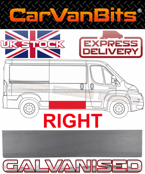 For Fiat Ducato Boxer Relay Jumper 06 Side Sliding Door Repair Panel Sill Right 375273046268