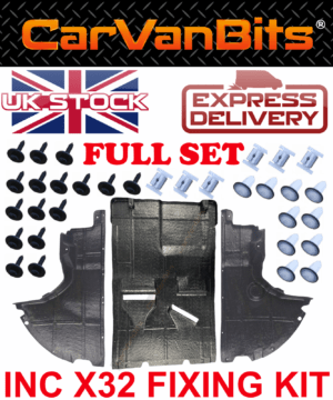 For Fiat Ducato Boxer Relay Jumper 06 Under Engine Full Cover Inc Clip Set 375298245518