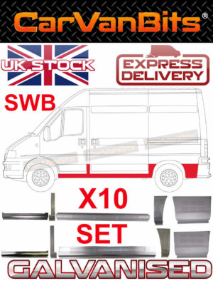 For Fiat Ducato Boxer Relay Jumper Swb 94 06 Repair Panel Sill Arch Door Set X10 374430755668