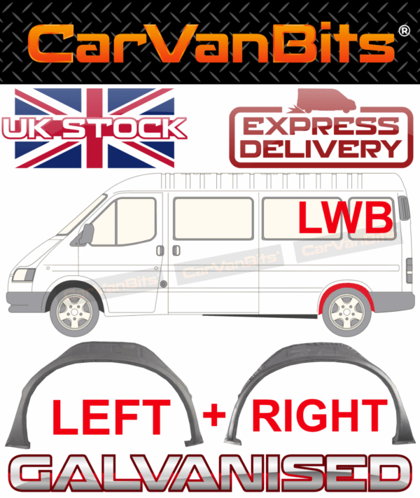 For Ford Transit Mk4 Mk5 91 00 Lwb Rear Inner Wheel Arch Repair Body Panel Pair 375150213758