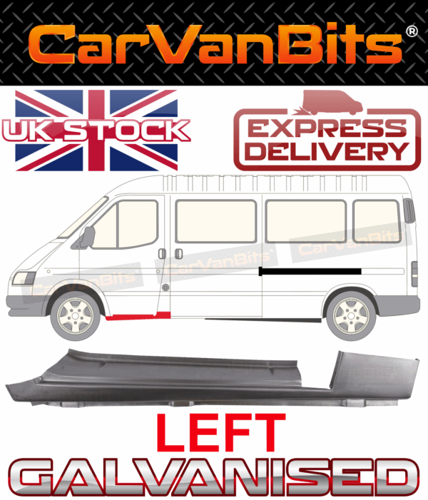 For Ford Transit Mk4 Mk5 Swb Lwb 91 00 Front Door Doorstep Repair Panel Sill Lef 375162161728