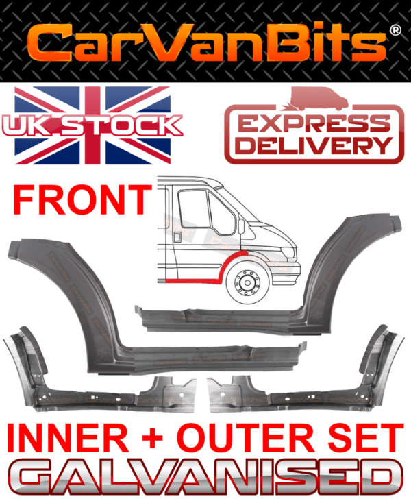 For Ford Transit Mk6 Mk7 00 13 Under Front Door Wheel Arch Sill Repair Panel Set 375717819518